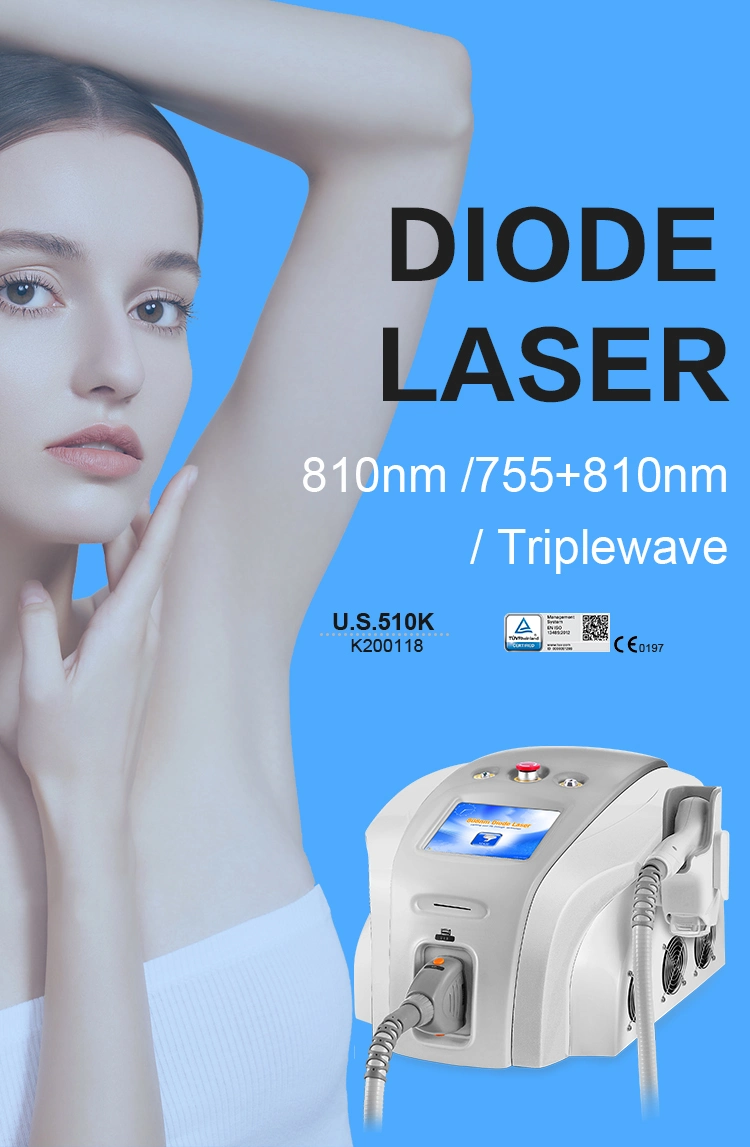 Portable 808 Diode Laser for Painless Skin Hair Removal